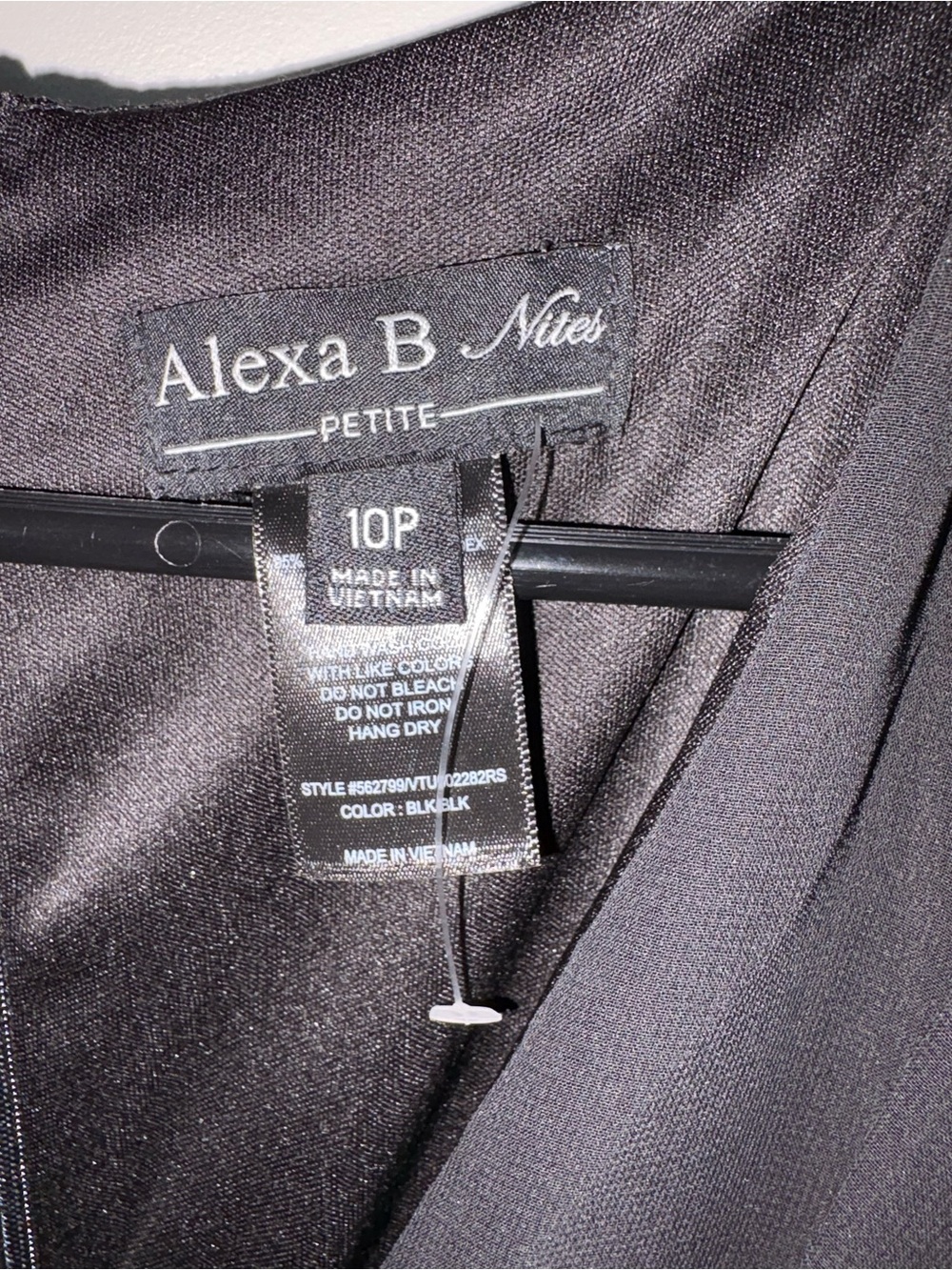 Alexa B Nites Petite Black Dress - 10P